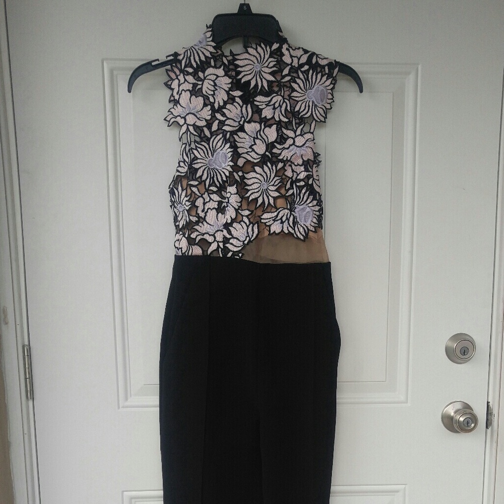 Floral lace jumpsuit
